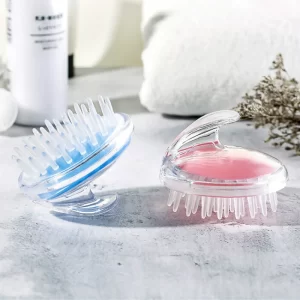silicone scalp shampoo massage brush